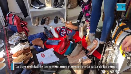 La dura realidad de los comerciantes platenses por la caída de las ventas