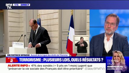 Loi antiterroriste: pour Me Spinosi, avocat de la Ligue des droits de l'Homme, il y a "un glissement sécuritaire évident à des fins politiques"