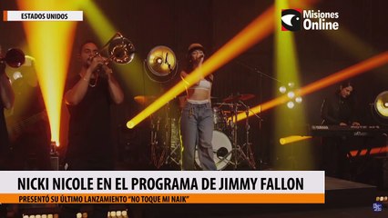Nicki Nicole en el programa de Jimmy Fallon
