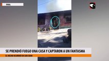 Se prendió fuego una casa y captaron a un fantasma