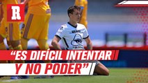 Juan Dinenno aceptó frustración por la baja cuota de goles en Pumas