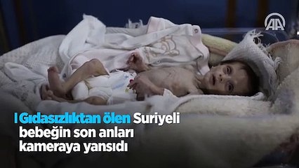 Yürek yakan görüntü! Suriye'de insanlık ölüyor