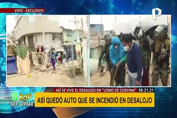 EXCLUSIVO | Desalojo en Lomo de Corvina: PNP toma el control, pero invasores aún se resisten