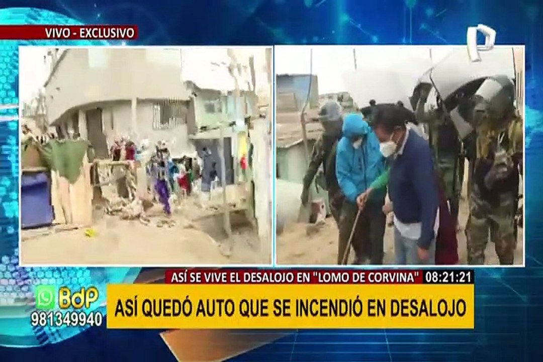 EXCLUSIVO | Desalojo en Lomo de Corvina: PNP toma el control, pero invasores aún se resisten