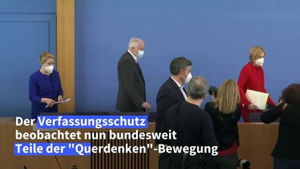 Seehofer: Extremisten wollen sich Querdenkern bemächtigen