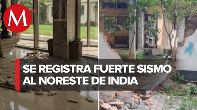 Sismo de magnitud 6.0 sacude noreste de India; reportan daños materiales