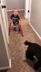 Look Maggie, I'm walking Maggie!