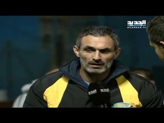 مساعد مدرب النبي شيت يوسف بعلبكي يعترض على التحكيم