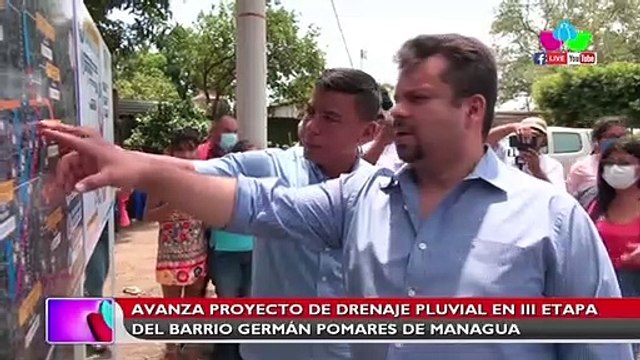 Avanza proyecto de drenaje pluvial en III etapa del barrio Germán Pomares en Managua