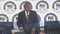 El presidente Ramaphosa testifica sobre la corrupción en Sudáfrica