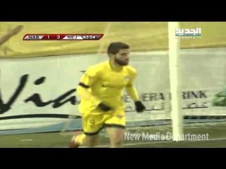 النبي شيت يقلص النتيجة امام النجمة الى 2-3 بهدف حسين العوطة د.63