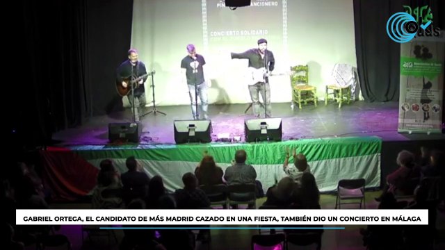 Gabriel Ortega, el candidato de Más Madrid cazado en una fiesta también dio un concierto en Málaga