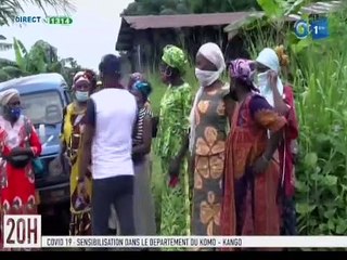 RTG - Covid-19 : sensibilisation dans le département du Komo-Kango par le député