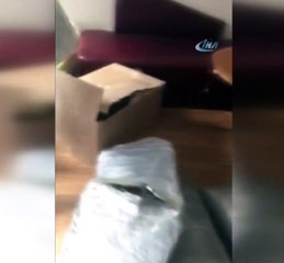 Emlakçı baskınında ele geçirilenler hayrete düşürdü