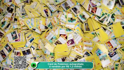 Card de Pokémon autografado é vendido por R$ 1,3 milhão