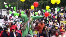 Nutrida protesta contra reforma tributaria en Colombia desafía restricciones anticovid