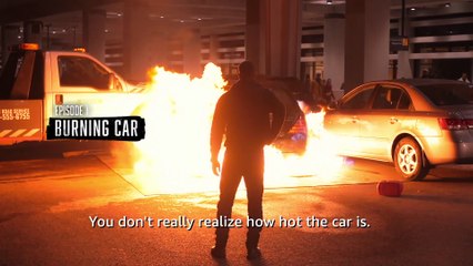 Without Remorse - behind the scenes - Burning Car