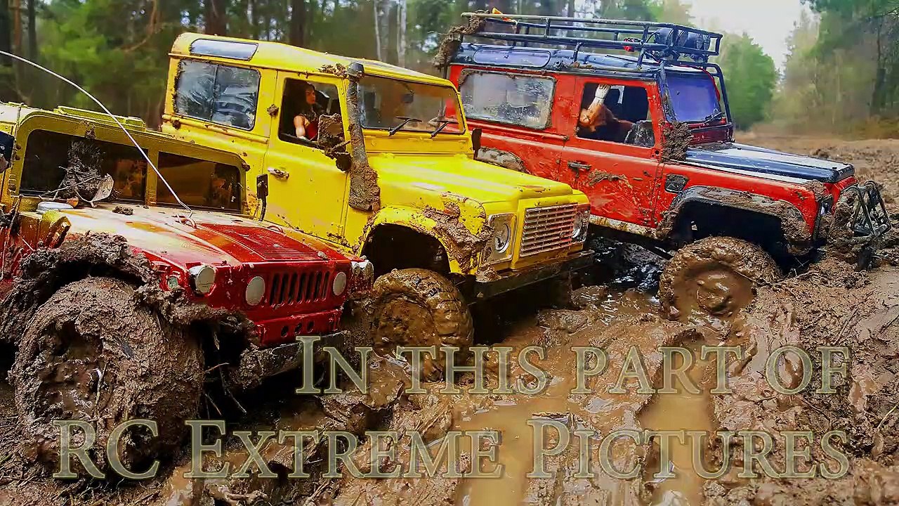 RC Cars MUD OFF Road — Land Rover Defender 90 and Hummer H1 #1— RC Extreme Pictures