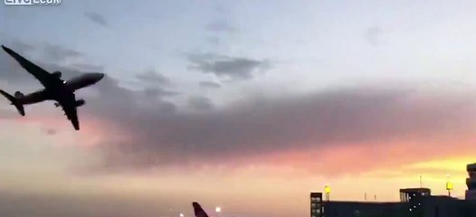 Uçakta korku dolu anlar