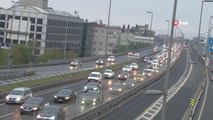 İstanbul'da sokağa çıkma kısıtlaması öncesi trafik yoğunluğu başladı