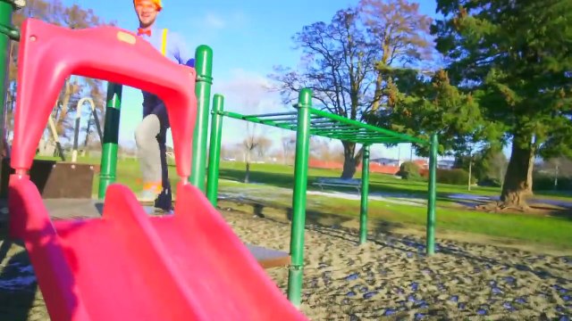 Blippi visita el parque de juegos al aire libre | Compilación de Videos educativos para niños