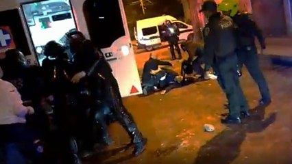 Comandante de la Sijín fue atacado con arma blanca en medio de desmanes en Soacha