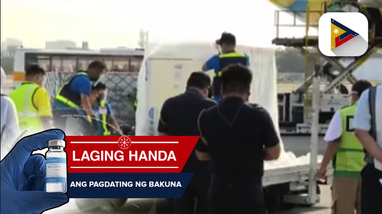 500-K doses ng Sinovac COVID-19 vaccines na binili ng gobyerno, dumating na sa bansa