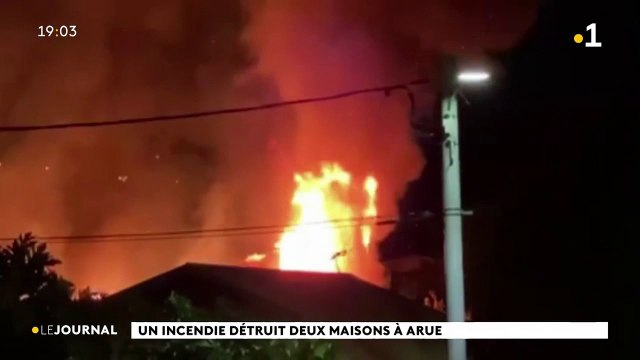 Arue : deux maisons mitoyennes détruites par un incendie