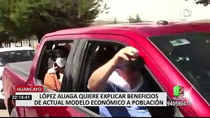 López Aliaga inicia la "Caravana de la Esperanza" y asegura que su apoyo es para la democracia
