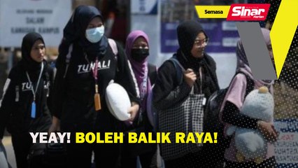 Yeay! boleh balik raya!
