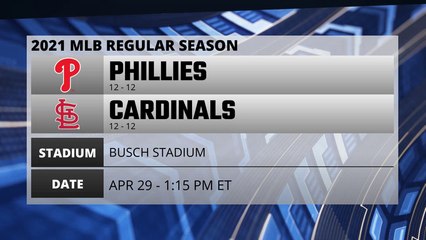 Phillies @ Cardinals Game Preview for APR 29 -  1:15 PM ET