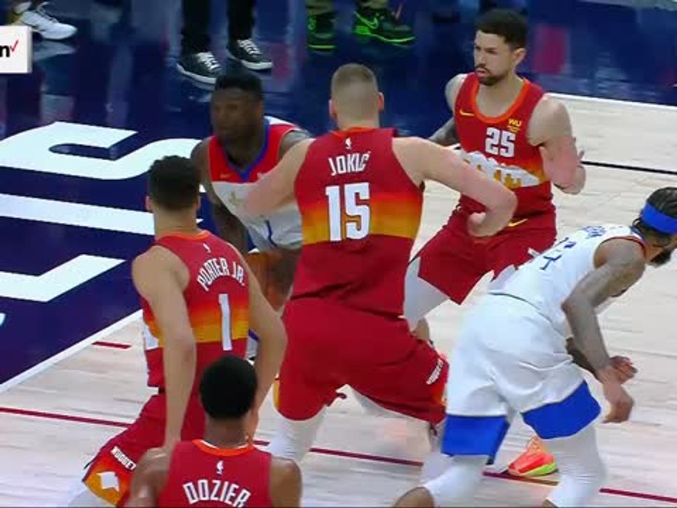 Jokic denies Zion dunk at the death