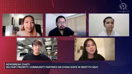 Tải video: Newsbreak Chats: Military priority – Community pantries or China ships in West Philippine Sea?