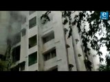 वांद्र्यातील एमटीएनएलच्या इमारतीला आग | Mumbai : Fire breaks out in MTNL building at Bandra