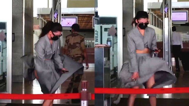 ಮುಂಬೈ ಏರ್ ಪೋರ್ಟ್ ನಲ್ಲಿ ಊರ್ವಶಿಯ ಡ್ರೆಸ್ ಗೆ ಗಾಳಿ ಕೊಟ್ಟ ಕಾಟ ಅಷ್ಟಿಷ್ಟಲ್ಲ | Filmibeat Kannada