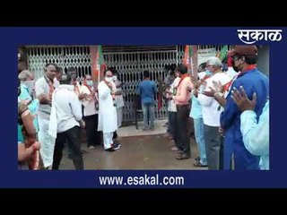 भाजपच्या वतीने मंदिरांसमोर घंटानाद आंदोलन | Latest Marathi News I Marathi News | ताज्या बातम्या |