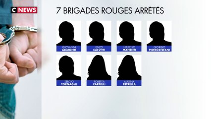 7 brigades rouges arrêtés