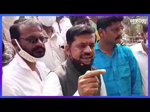 गोर सेनेतर्फे संजय राठोड यांच्या प्रतिमेचा दुग्धाभिषेक | Sanjay Rathod | Maharashtra | Sakal Media |