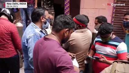 Black market for oxygen in India amid virus surge