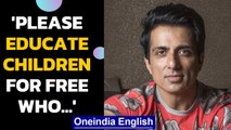 onu Sood: Help children who lost parents in pandemic | Oneindia News