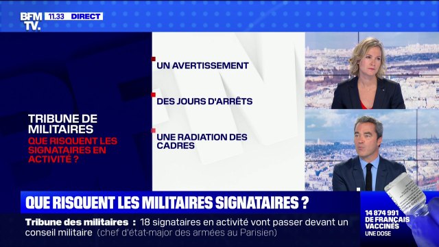 Tribune des généraux: que risquent les militaires signataires ? BFMTV répond à vos questions