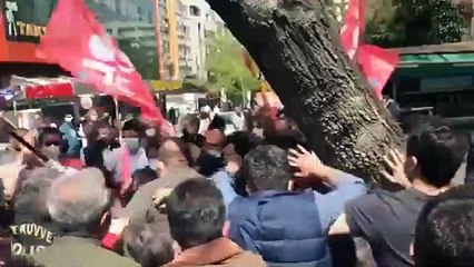 Ankara'daki 1 Mayıs buluşmasına polisten sert müdahale!