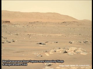 Perseverance Rover Capture Wright Brothers Field with one Planet, Helicopter, Hi