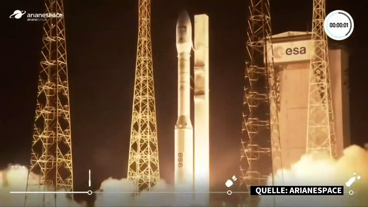 'Perfekte Mission': Europäische Vega-Rakete bringt Satelliten ins All