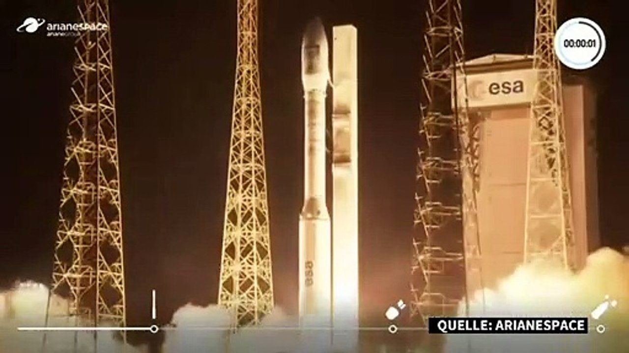 'Perfekte Mission': Europäische Vega-Rakete bringt Satelliten ins All