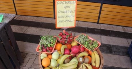 Adıyamanlı esnafın çocuklar için başlattığı "göz hakkı reyonu" akıma dönüştü!