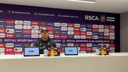 Vincent Kompany avant le premier match barrage de la Jupiler Pro League