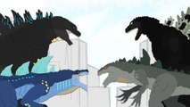 DinoMania - UNRELEASED animations - Godzilla and Dinosaurs cartoons - part 1