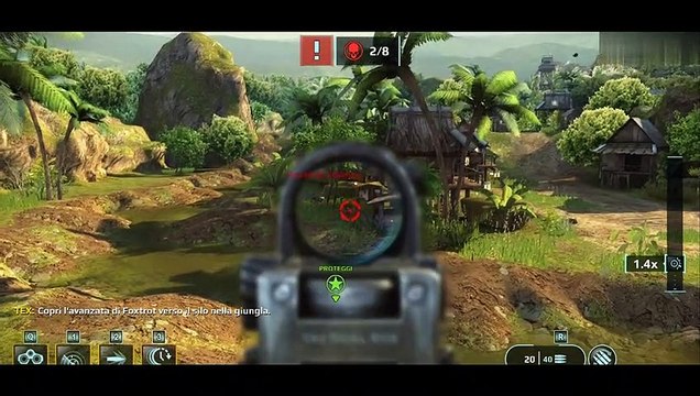 Sniper Fury: Continui ostacoli nella giungla (Continue obstacles in the jungle)