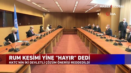 KKTC 6 maddelik öneri sundu, Rum Kesimi yine 'Hayır' dedi! Gözler Cenevre'de